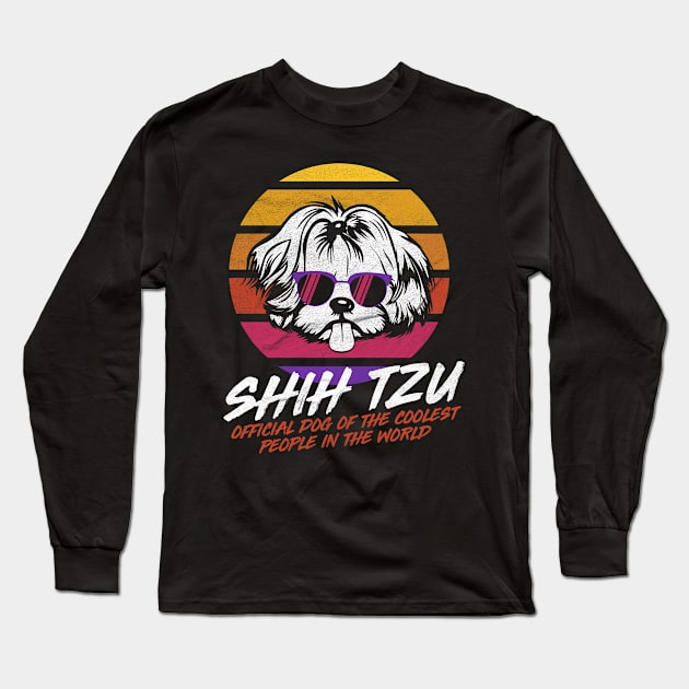 Coolest Shih Tzu Long Sleeve T-Shirt by Cooldruck